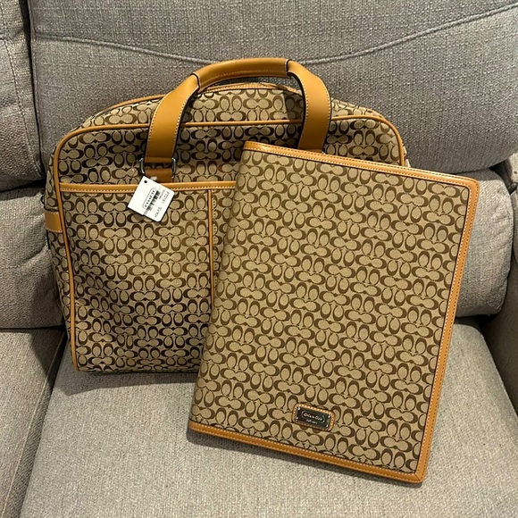 Vintage Coach Bag and Folio - Picture 1 of 12